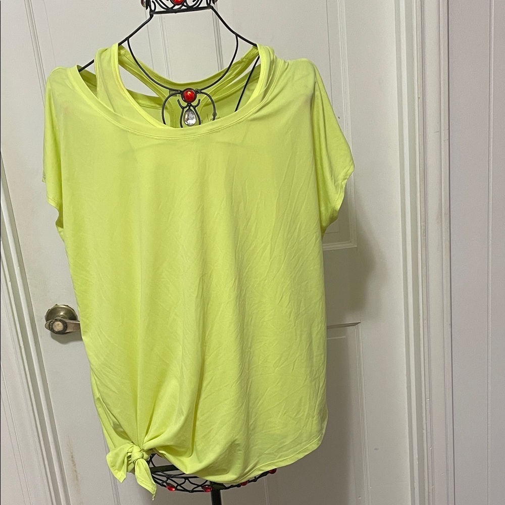 🆓🆓🆓FREE W/PURCHASE🆓🆓🆓Green Women's Short Sleeve Top Set XXL